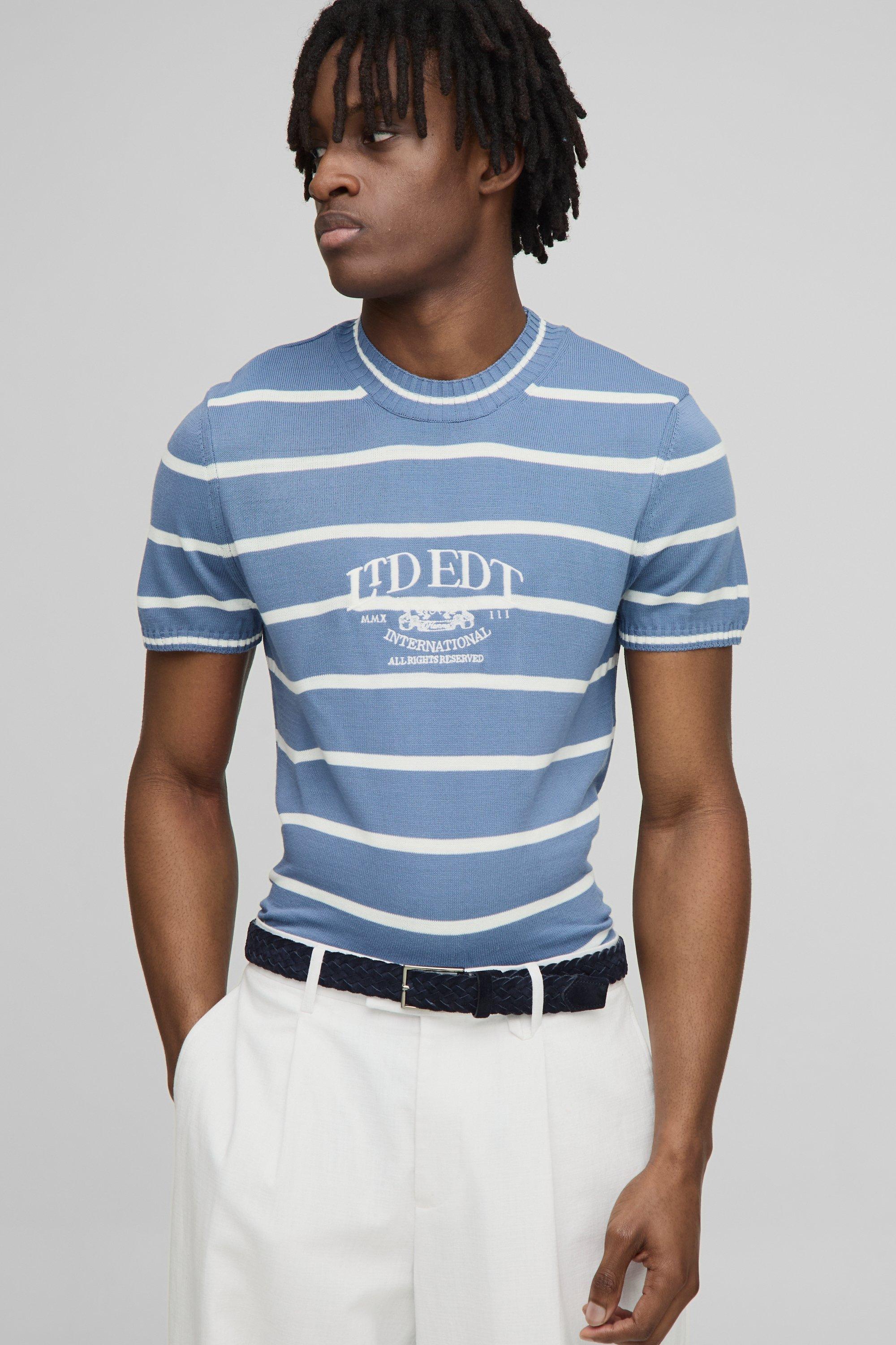 【MODERNIF】Drobit Knit T-shirt NordicTrack Certified Technician T-shirt (B/G) | Mst 2